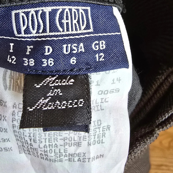 Bergdorf Goodman, New, Vintage Deadstock Post Card Wool Snow Ski Pants Size 6 - Picture 9 of 11